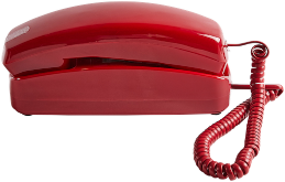 Red Trimline Phone