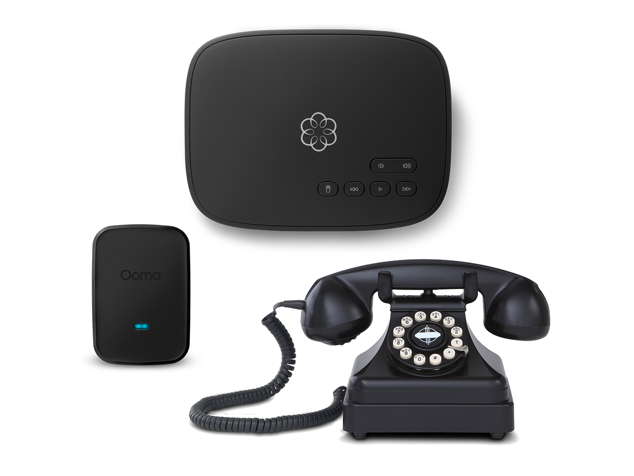 Ooma Retro Kettle Phone Bundle with Free Home Phone Service