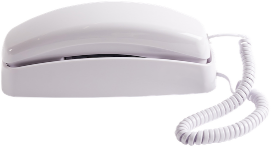 White Trimline Phone